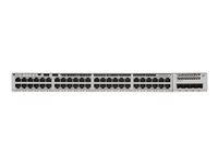 Cisco Catalyst 9200 - Essential Edition - switch - smart - 48 x 10/100/1000 (PoE+) - monterbar på stativ - PoE+ (740 W) C9200-48P-E