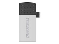 Transcend JetFlash Mobile 380 - USB flashdrive - 16 GB - USB 2.0 - sølv TS16GJF380S