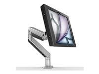 Compulocks iPad Air M2 & M3 13", Apex Enclosure Reach Articulating Arm - Monteringssæt (indelukke, drejelig arm) - for tablet - låsbar - højglansaluminium - sort, sølv - skærmstørrelse: 13" - skrivebordsmonterbar, vægmonterbar - for Apple 13-inch iPad Air M2 Wi-Fi, M2 Wi-Fi + Cellular 660REACH13APXB