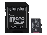 Kingston Industrial - Flashhukommelseskort (microSDHC til SD adapter inkluderet) - 16 GB - A1 / Video Class V30 / UHS-I U3 / Class10 - microSDHC UHS-I SDCIT2/16GB