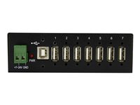 StarTech.com USB 2.0 Hub - 7 Port - Mountable Rugged Industrial - Self Powered USB Hub - Hub - 7 x USB 2.0 - DIN monterbar på skinne - DC strøm - for P/N: ITB20D3250, MSDREADU2OTG, USB2HAB15, USB2HAB30AC, USB2HAB50AC, USB2HABM1, USB2HABM6RA ST7200USBM