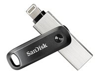 SanDisk iXpand Go - USB flashdrive - 256 GB - USB 3.0 / Lightning SDIX60N-256G-GN6NE