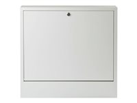 Multibrackets M Public Computer Security Cabinet Basic - Sikkerhedskabinet for bærbar pc - vægmonterbar - lysegrå 7350105210419