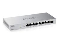 Zyxel XMG-100 Series XMG-108 - Switch - ikke-administreret - ikke administreret - 8 x 100/1000/2.5G + 1 x Gigabit SFP / 10 Gigabit SFP+ - desktop, væg-monterbar XMG-108-ZZ0101F