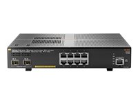 HPE Aruba 2930F 8G PoE+ 2SFP+ - Switch - L3 - Administreret - 8 x 10/100/1000 (PoE+) + 2 x 1 Gigabit / 10 Gigabit SFP+ (uplink) - monterbar på stativ - PoE+ (125 W) JL258A