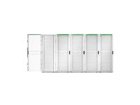 APC NetShelter SX Gen 2 - Rack kabinet - 1991 H x 750W x 1200D mm, med Sides - gulvstående - hvid - 42U - 19" - TAA-kompatibel - for P/N: SMT1000RM1U, SMT750RM1U, SRTL10KRM4UT, SRTL5KRM2UI-HW, SRTL5KRM2UT-HW, SRTL8KRM4UT AR3350W2