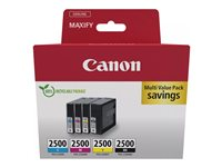 Canon PGI-2500 BK/C/M/Y Multipack - 4 pakker - sort, gul, cyan, magenta - original - blækbeholder - for MAXIFY iB4050, iB4150, MB5150, MB5155, MB5350, MB5450 9290B006