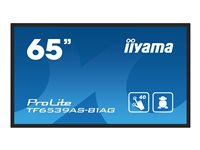 iiyama ProLite TF6539AS-B1AG - 65" Diagonal klasse (64.5" til at se) LED-bagbelyst LCD paneldisplay - digital skiltning - med indbygget medieafspiller og berøringsskærm (multi-berøring) - Android - 4K UHD (2160p) 3840 x 2160 - sort TF6539AS-B1AG