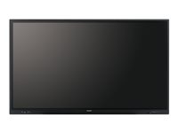 Sharp PN-LC752 - 75" Diagonal klasse LED-bagbelyst LCD paneldisplay - interaktiv - med berøringsskærm (multi-berøring) - 4K UHD (2160p) 3840 x 2160 - Direct LED 60005892