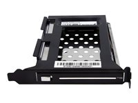 StarTech.com 2.5in SATA Removable Hard Drive Bay for PC Expansion Slot - Storage bay adapter - black - S25SLOTR - Ramme - sort S25SLOTR