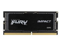 Kingston FURY Impact - DDR5 - modul - 16 GB - SO DIMM 262-PIN - 4800 MHz / PC5-38400 - CL38 - 1.1 V - ikke bufferet - on-die ECC - for Intel Next Unit of Computing 13 Extreme Kit - NUC13RNGi9 KF548S38IB-16