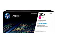 HP 212X - Højtydende - magenta - original - LaserJet - tonerpatron (W2123X) - for Color LaserJet Enterprise M555, MFP M578; LaserJet Enterprise Flow MFP M578 W2123X