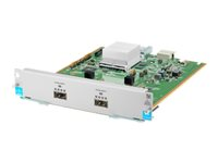 HPE - Ekspansionsmodul - 40 Gigabit QSFP+ x 2 - for HPE Aruba 5406R, 5406R 16, 5406R 44, 5406R 8-port, 5406R zl2, 5412R, 5412R 92, 5412R zl2 J9996A
