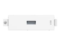 VISION TechConnect 3 USB-a module - Modulær facilitet plade snape-in - USB Type A TC3 USBA