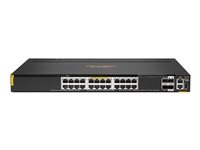 HPE Aruba Networking CX 6300M 24p Smart Rate 1G/2.5G/5G/10G Class6 PoE 2p 50G 2p 25G Switch - Switch - L3 - Administreret - 24 x 100/1000/2.5G/5G/10GBase-T (4PPoE) + 2 x 10 Gigabit / 25 Gigabit / 50 Gigabit SFP56 (uplink / stacking) + 2 x 10 Gigabit / 25 Gigabit SFP56 - monterbar på stativ - 4PPoE R8S89A