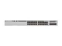 Cisco Catalyst 9200 - Forbedret VRF, Network Advantage - switch - L3 - smart - 24 x 10/100/1000 (PoE+) + 4 x 10 Gigabit SFP+ - monterbar på stativ - PoE+ C9200-24PB-A