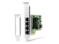 Intel I350-T4 - Netværksadapter - PCIe 2.1 x4 lavprofil - Gigabit Ethernet x 4 - for Workstation Z2 G4, Z2 G5, Z2 G8, Z2 G9, Z4 G4, Z6 G4, Z8 G4 W8X25AA