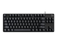 Logitech G G413 TKL SE - Tastatur - bagbelyst - USB - QWERTY - nordisk (dansk/finsk/norsk/svensk) - tastkontakt: Tactile - sort - for Windows 10; 11; Logitech G G502; Microsoft Get Genuine Kit for Windows 11 920-010445