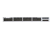 Cisco Catalyst 9300L - Network Essentials - switch - L3 - Administreret - 48 x 10/100/1000 (UPOE) + 4 x 10 Gigabit SFP+ (uplink) - monterbar på stativ - UPOE (675 W) C9300L-48UXG-4X-E
