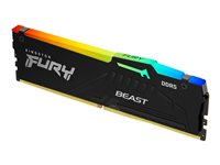 Kingston FURY Beast RGB - DDR5 - modul - 32 GB - DIMM 288-PIN - 5600 MT/s / PC5-44800 - CL36 - 1.25 V - ikke bufferet - on-die ECC KF556C36BBEA-32