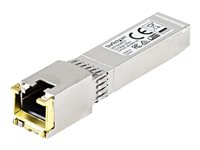 StarTech.com MSA Uncoded Compatible SFP+ Module, 10GBASE-T, SFP to RJ45 (Copper) for Cat6 and Cat5e, 10GE Gigabit Ethernet SFP+, RJ-45 (Copper) 30m, 10Gbps Transceiver SFP+ Copper Module - Lifetime Warranty (SFP10GBTST) - SFP+ transceiver modul - 10GbE - 10GBase-T, 10GBase-X - RJ-45 - op til 30 m - TAA-kompatibel - for P/N: PEX10GSFP SFP10GBTST