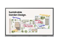 Samsung Interactive Display WE86FX - 86" Diagonal klasse WEFX Series LED-bagbelyst LCD paneldisplay - uddannelse/virksomhed - med indbygget interaktivt whiteboard, berøringsskærm (multi-berøring) - 4K UHD (2160p) 3840 x 2160 LH86WEFWLGCXEN