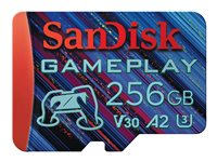 SanDisk GamePlay - Flashhukommelseskort - 256 GB - A2 - microSDXC UHS-I SDSQXAV-256G-GN6XN