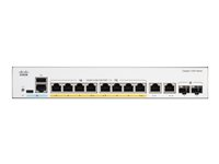 Cisco Catalyst 1200-8FP-2G - Switch - L3 - smart - 8 x 10/100/1000 (PoE+) + 2 x kombo Gigabit SFP/RJ-45 - monterbar på stativ - PoE+ (120 W) C1200-8FP-2G