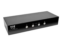 Eaton Tripp Lite series 4-Port DisplayPort KVM Switch w/Audio, Cables and USB 3.0 SuperSpeed Hub - KVM / audio / USB switch - 4 x KVM / audio / USB - 1 lokalbruger - desktop B004-DPUA4-K