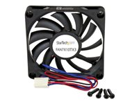StarTech.com Replacement 70mm TX3 Dual Ball Bearing CPU Cooler Fan - 3 pin case Fan - TX3 Fan - 70mm Fan (FAN7X10TX3) - Indsats med blæser - 70 mm - sort FAN7X10TX3
