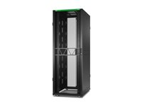APC NetShelter SX Gen 2 - Rack kabinet - 2124 H x 750W x 1070D mm, med Sides - gulvstående - sort - 42U - 19" - TAA-kompatibel AR3155B2