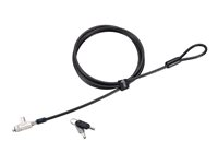 Kensington Slim N17 2.0 - Sikkerhedskabelslås - ens-nøglet til kileformede åbninger - 1.8 m K60501L