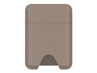 OtterBox Symmetry Series - Omslag til kreditkort - MagSafe-kompatibilitet - kaktuslæder, polyurethan - gray comfort (beige) 77-98732
