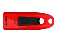 SanDisk Ultra - USB flashdrive - 64 GB - USB 3.0 - blå, rød (pakke med 2) SDCZ48-064G-G46BR2