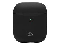 dbramante1928 Costa Rica - Etuidække til trådløse ørespidsers opladningsetui - silicone, genbrugt plastik - natsort - for Apple AirPods (2. generation) CRAPNIBL1480