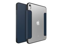 OtterBox Symmetry Series - Flipomslag til tablet - polykarbonat, syntetisk gummi - kystaften (klar/blå) - for Apple 11-inch iPad Air M2 Wi-Fi, M2 Wi-Fi + Cellular, M3 Wi-Fi, M3 Wi-Fi + Cellular 77-95275