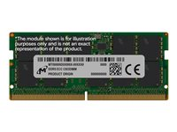 Micron - DDR5 - modul - 16 GB - SO DIMM 262-PIN - 3200 MHz / PC5-51200 - CL52 - clocked - ECC MTC10C1084S1WC64BD1R