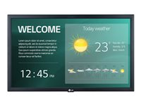 LG 22SM3G-B - 22" Diagonal klasse (21.5" til at se) - SM3G Series LED-bagbelyst LCD paneldisplay - digital skiltning med Integrated Pro:Idiom - 1080p 1920 x 1080 - sort 22SM3G-B