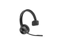 HP Poly Savi 7310 - Savi 7300 series - headset - på øret - DECT - trådløs - USB-A via DECT adapter - sort - UC-certificeret 8L561AA#ABB