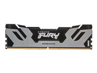 Kingston FURY Renegade - DDR5 - modul - 24 GB: 1 x 24 GB - DIMM 288-PIN - 7200 MT/s / PC5-57600 - CL38 - 1.1 V - ikke bufferet - on-die ECC - sort, sølv KF572C38RS-24