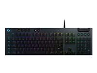 Logitech Gaming G815 - Tastatur - bagbelyst - USB - Pan Nordic - tastkontakt: GL Clicky - sort 920-009092
