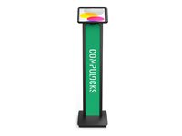 Compulocks iPad 10th-11th (A16) Gen PowerMove Brandable Floor Stand Black - Monteringssæt (gulvstander) - for tablet - kan brandes - sort - skærmstørrelse: 10.9" - for Apple 10.9-inch iPad (10. generation) 140BPMIP109