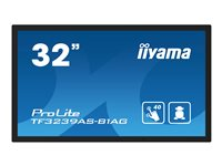 iiyama ProLite TF3239AS-B1AG - 32" Diagonal klasse (31.5" til at se) LED-bagbelyst LCD paneldisplay - digital skiltning - med indbygget medieafspiller og berøringsskærm (multi-berøring) - Android - 1080p 1920 x 1080 - sort TF3239AS-B1AG