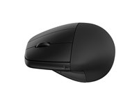 HP 925 - Lodret mus - ergonomisk - 6 knapper - trådløs - Bluetooth 5.3, 2.4 GHz - trådløs modtager (USB) - sort - 100 % papirbaseret indpakning 6H1A5AA#ABB