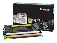 Lexmark - Højtydende - gul - original - tonerpatron LCCP, LRP - for Lexmark C748de, C748dte, C748e C748H1YG