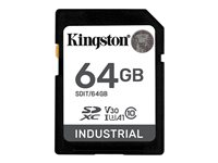 Kingston Industrial - Flashhukommelseskort - 64 GB - A1 / Video Class V30 / UHS-I U3 / Class10 - microSDXC UHS-I SDIT/64GB