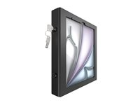 Compulocks iPad Air M2 & M3 13" Apex Enclosure Tilting Stand 4" - Black - Monteringssæt (indelukke, stativ) - for tablet - stigning - låsbar - metalramme - sort - skærmstørrelse: 13" - fritstående - for Apple 11-inch iPad Air M2 Wi-Fi, M2 Wi-Fi + Cellular, M3 Wi-Fi, M3 Wi-Fi + Cellular TCDP0413APXB
