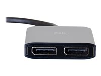C2G DisplayPort 1.2 to Dual DisplayPort MST Hub - Video-/audiosplitter - 2 x DisplayPort - desktop 84291