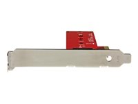 StarTech.com M2 PCIe SSD Adapter - x4 PCIe 3.0 NVMe / AHCI / NGFF / M-Key - Low Profile and Full Profile - SSD PCIe M.2 Adapter (PEX4M2E1) - Interfaceadapter - M.2 - Expansion Slot to M.2 - M.2 Card - PCIe x4 - rød - for P/N: BNDTB10GI, BNDTB210GSFP, BNDTB310GNDP, BNDTB410GSFP, BNDTB4M2E1, BNDTBUSB3142 PEX4M2E1