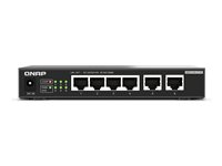 QNAP QSW-2104-2T-R2 - Switch - ikke administreret - 4 x 100/1000/2.5G + 2 x 100/1000/2.5G/5G/10GBase-T - desktop QSW-2104-2T-R2